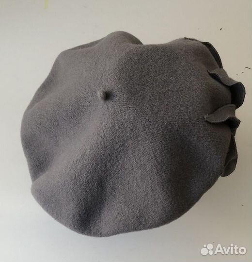 Берет Willi (Польша) серый, натуральная шерсть