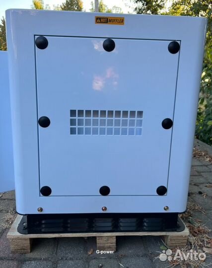 Дизельный генератор 15 кВт g-power трехфазный с по