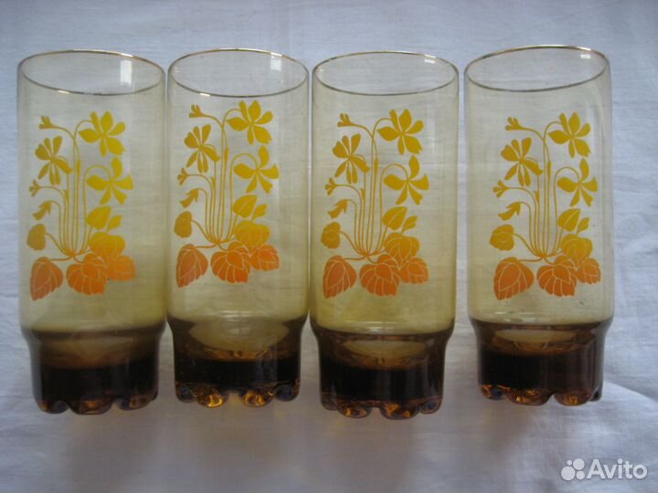 Стаканы, чешское стекло СССР