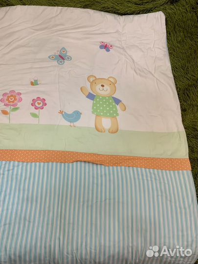 Комплект в кроватку Perina Глория Hello из сатина