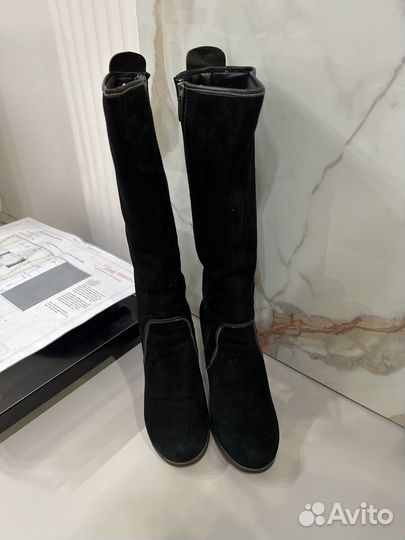 Сапоги женские зимние натуральная замша