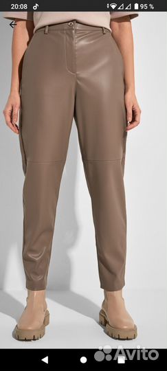 Новыебрюки Мом из экокожи Ostin р.46-48