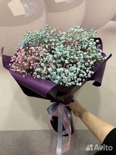 Букет цветов из гипсофилы, доставка