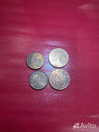 Монеты евроценты, евро