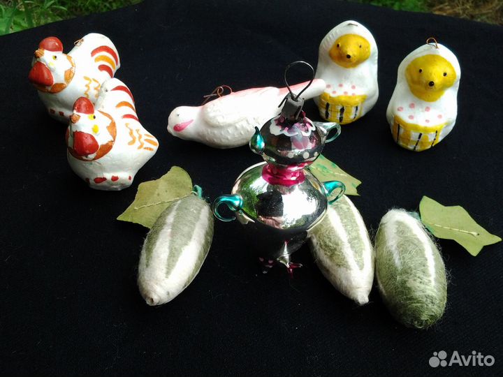 Елочные игрушки СССР. Открытки новогодние СССР