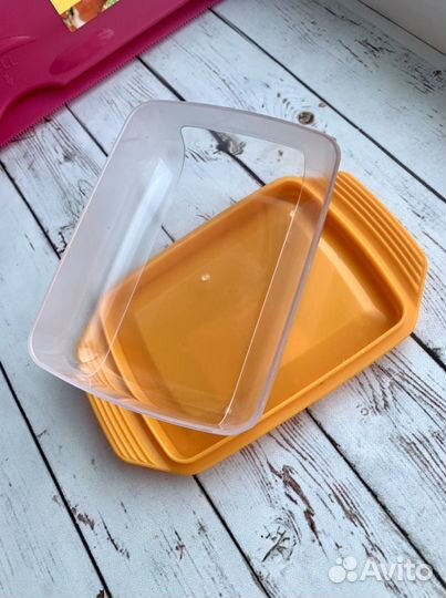 Масленка пластик и футляр для фольги/бумаги