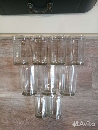 Стаканы,стопки,банка