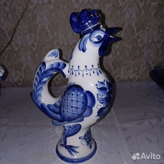 Петух-штоф, Гжель, новый, 0,9л