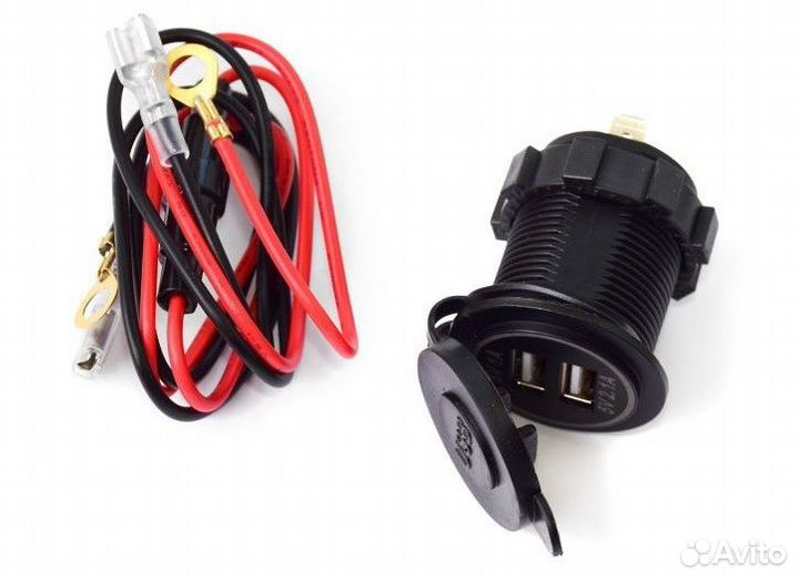 USB гнездо (розетка) прикуривателя с подсветкой