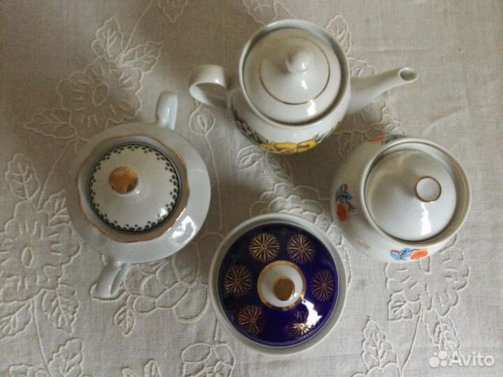 Чайник сахарница чашки СССР