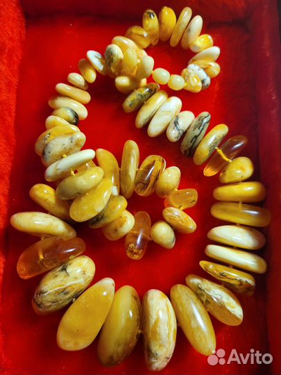 Бусы балтийский янтарь 138 грамм