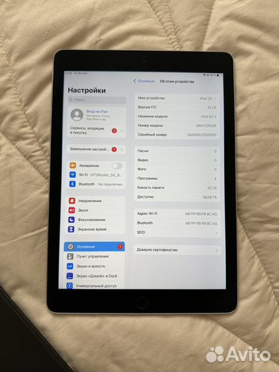 Apple iPad air 2 32 гб