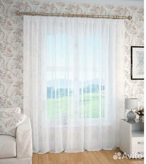 Тюль вуаль новая