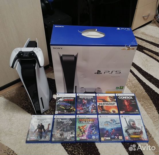 Ps5 fat + 9 дисков