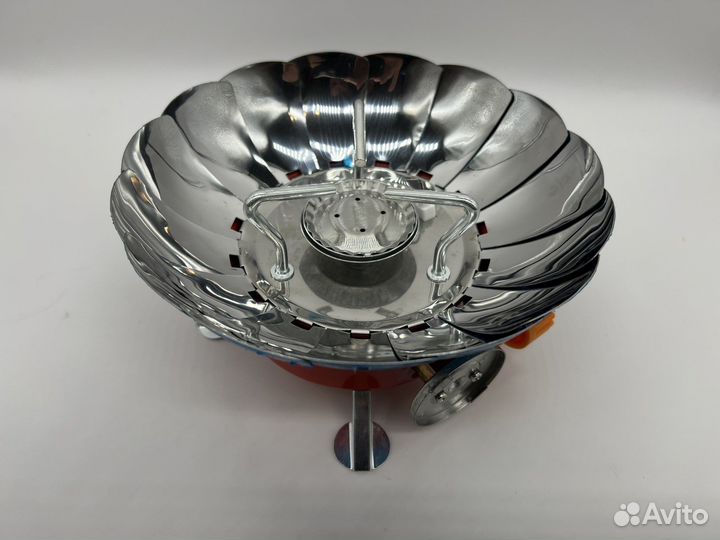 Плитка портативная походная газовая ветрозащитная