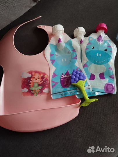 Многоразовые зип-пакеты+грызунок+ слювчик