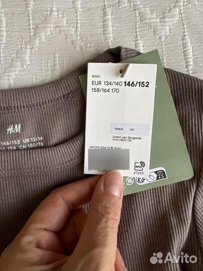 Новый Лонгслив h&m 146/152 с бирками