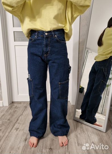 Широкие брюки, джинсы карго