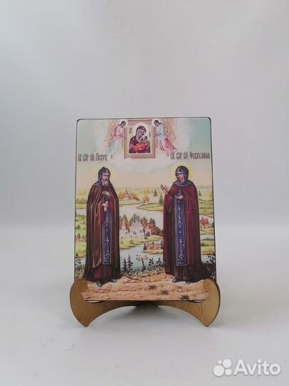 Петр и Феврония, 15x20x1,8 см, арт И8988