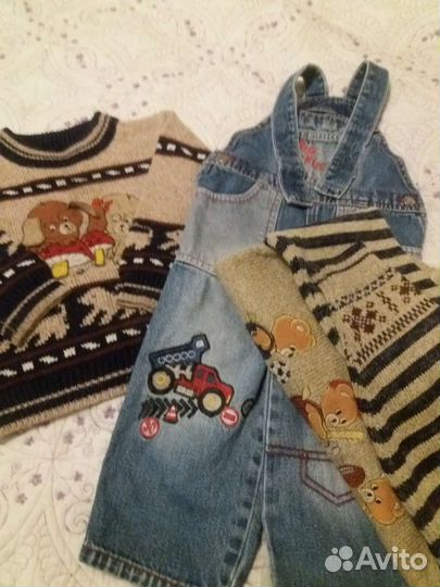 Пакет вещей на мальчика 2-4года