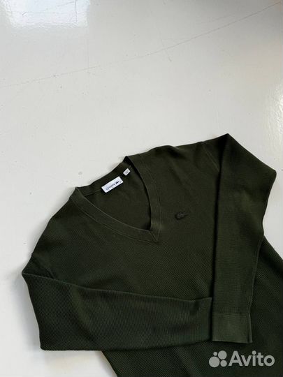 Винтажный зеленый джемпер Lacoste