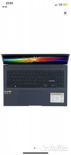 Ноутбук asus Vivobook Pro15 M6500QC-HN058 Blue