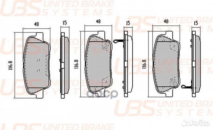 Тормозные колодки KIA/hyundai santa FE II/III 0