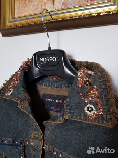 Джинсовый костюм, юбка жакет