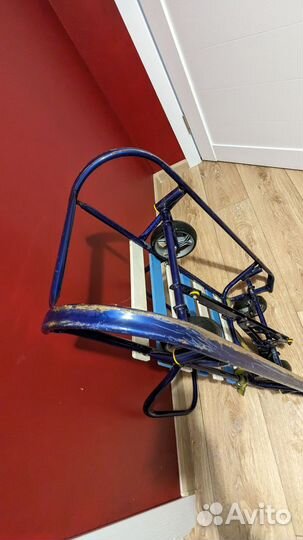 Санки детские с ручкой