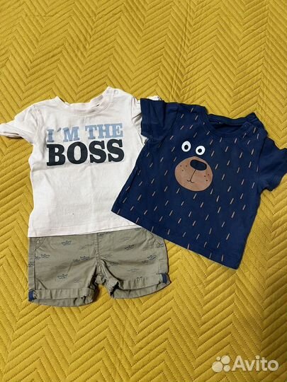 Вещи детские пакетом на мальчика 80