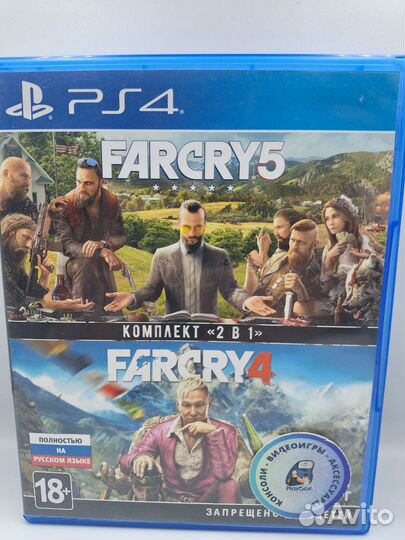 Far Cry 5 + Far Cry 4 PS4 (б/у, рус.)