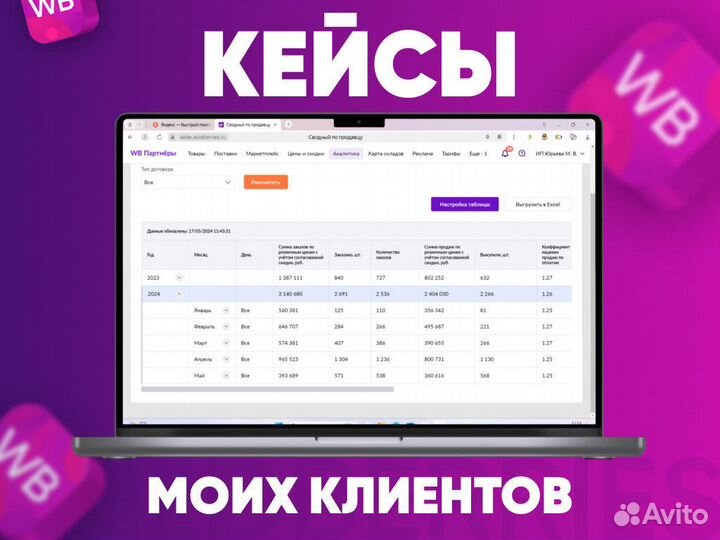 Менеджер по работе с маркетплейсами WB