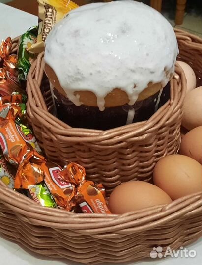 Пасхальный поднос ручной работы