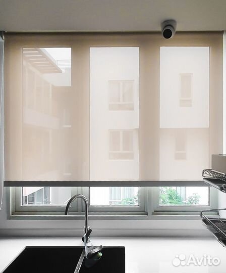 Жалюзи на окна рулонные тканевые