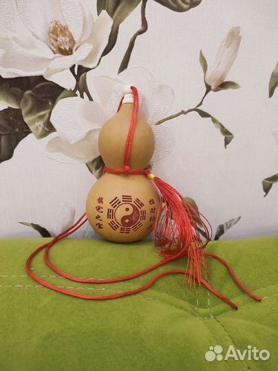 Тыква Ву Лу, тыква горлянка, фен шуй 15 см