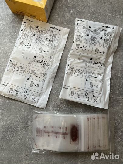 Пакеты для заморозки грудного молока medela