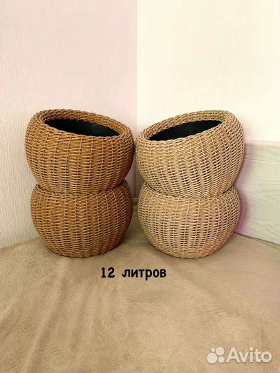 Корзина-кашпо вазон уличный