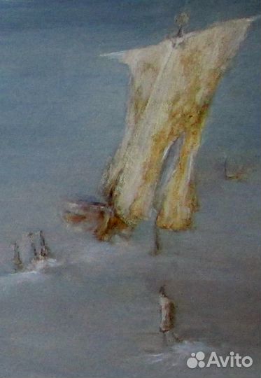 Картина Пейзаж Масло Подпись автора