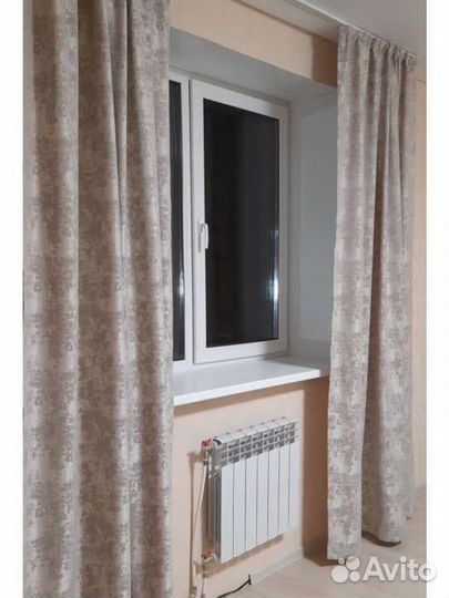 Шторы готовые 2шт,шторы мрамор,шторы и тюль