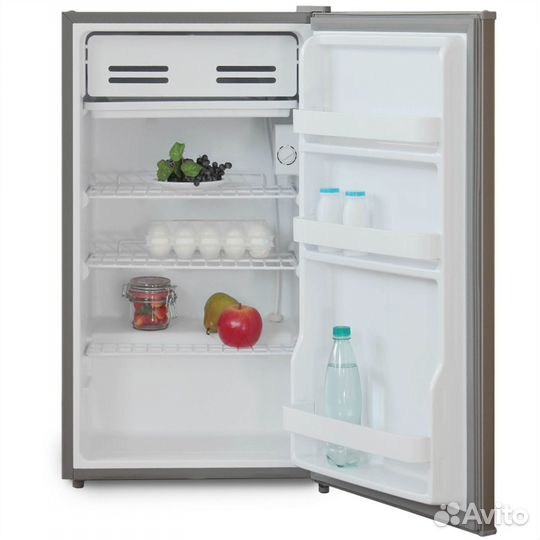 Холодильник Бирюса. 85 см. Серебристый цвет. Новый