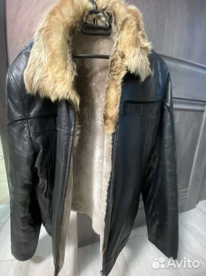 Кожаная куртка мужская