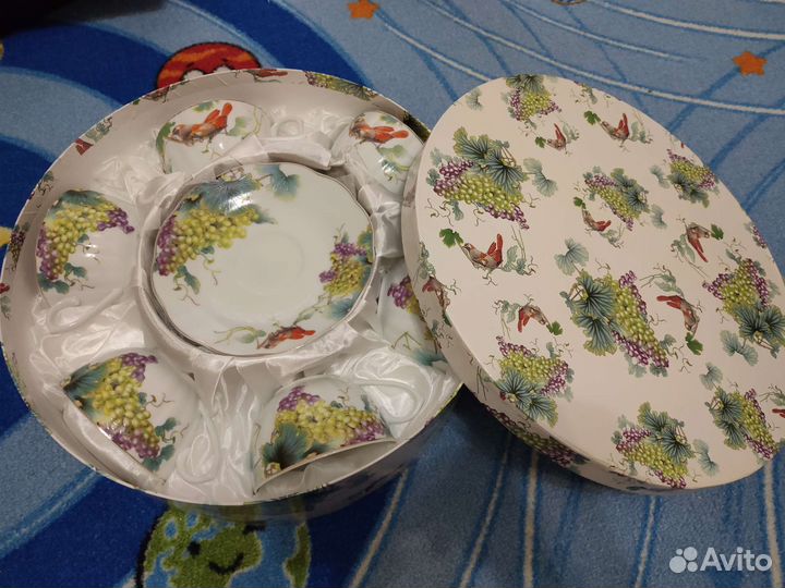 Сервиз чайный тонкий фарфор, на 6 персон