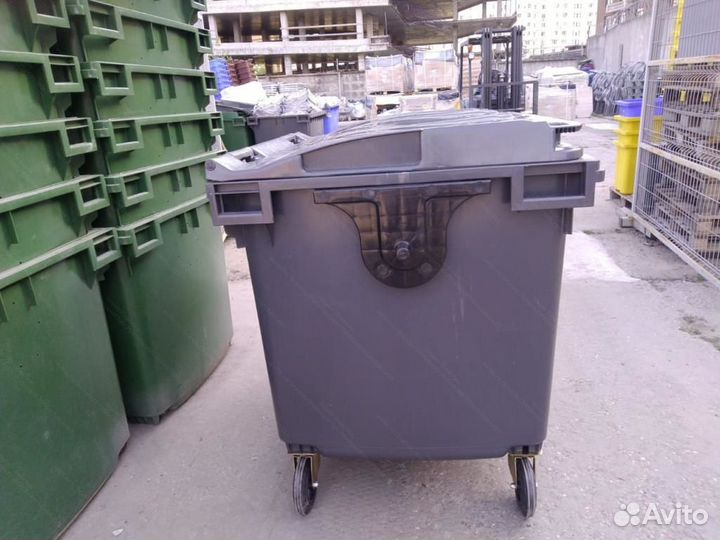 Мусорный контейнер пластиковый 1100л К7354