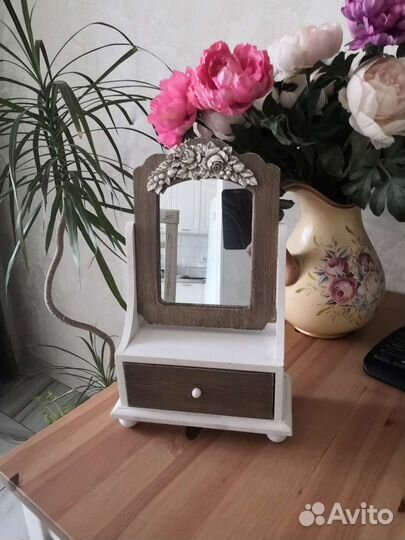 Настольное зеркало ретро-стиль