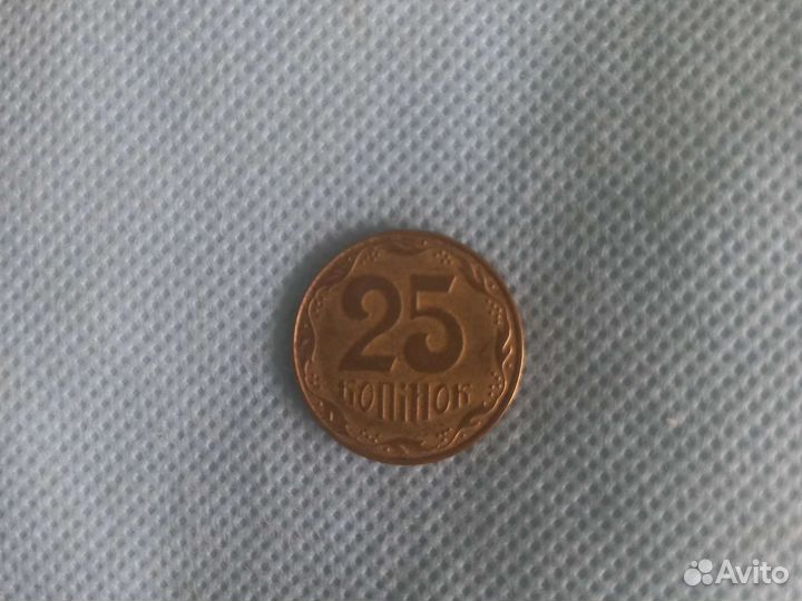 Монета 25 копеек украина