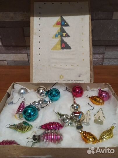 Елочные игрушки СССР набор малютка