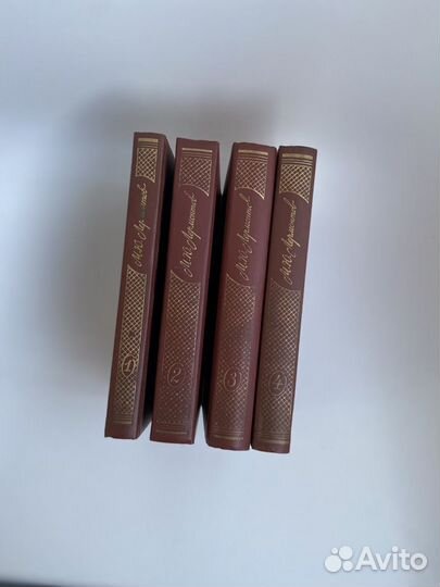 Собрание сочинений Лермонтов 4 тома книги