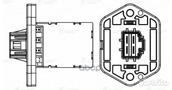 Резистор э/вент. отоп. для а/м KIA Rio II (05)