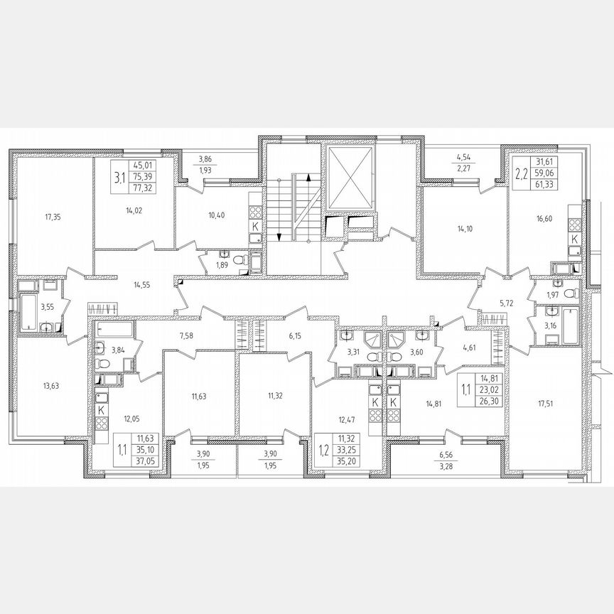 Квартира-студия, 26,3 м², 2/8 эт.