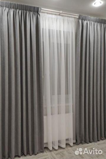 Комплект штор (2шт) блэкаут новые разные
